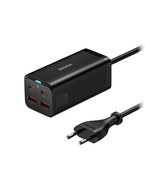 Incarcator reatea 100W, 2xUSB si 2xTypeC,PD3.0, QC4.0, GaN3 Pro BASEUS