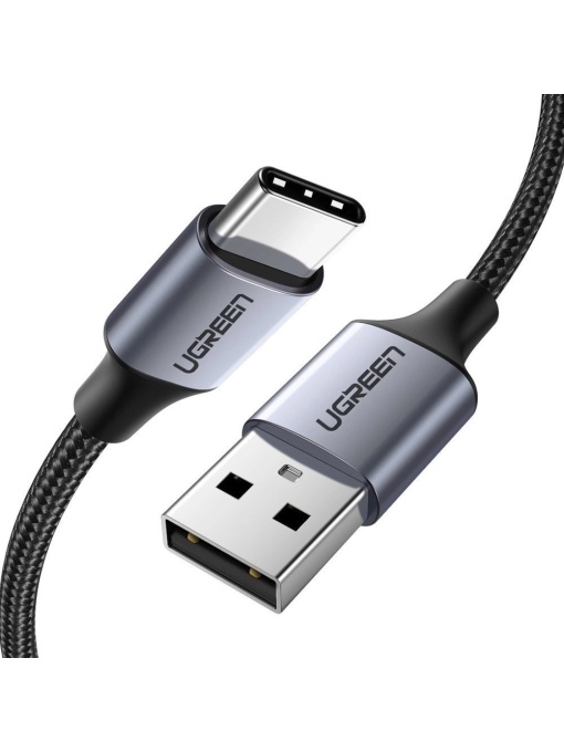 Cablu alimentare si date USB-A la TypeC 3A,1m, exterior textil UGREEN