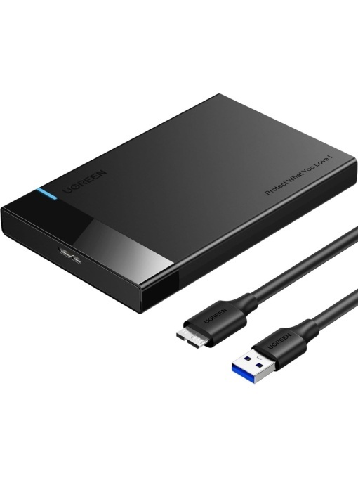 Rack extern pt HDD si SSD SATA 2.5” cu USB 3.0 max 5 Gbps UGREEN