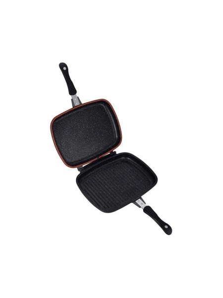 Tigaie grill dubla, Royalty Line 32 cm,RL-DF32M BUR,burgundy - Img 2