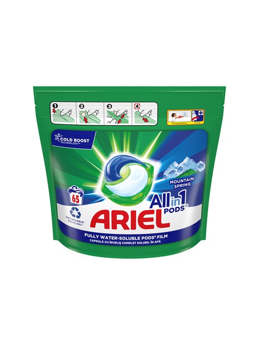 ARIEL Detergent Capsule Mountain Spring 65 bucati