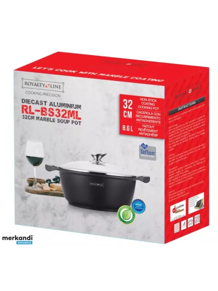 Detaliu invelis antiaderent marmura cratita mare de volum 8,6L