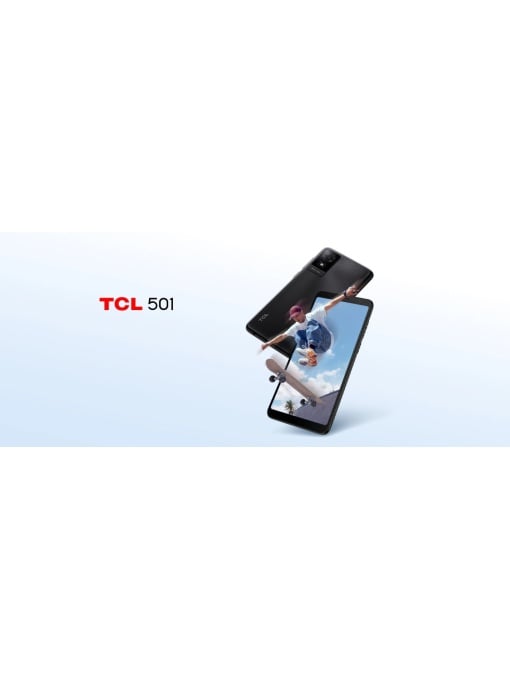 Telefon mobil TCL 501 – 6.0", Octa-Core, Android 14 Go, 2+4GB RAM, 64GB, 4G, Negru