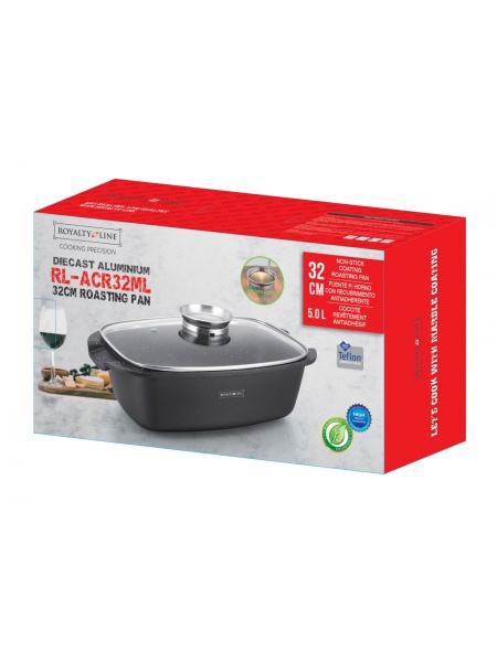 Tavă marmorată 32cm Royalty Line 5.5L - Cuptor și Plită - Img 2