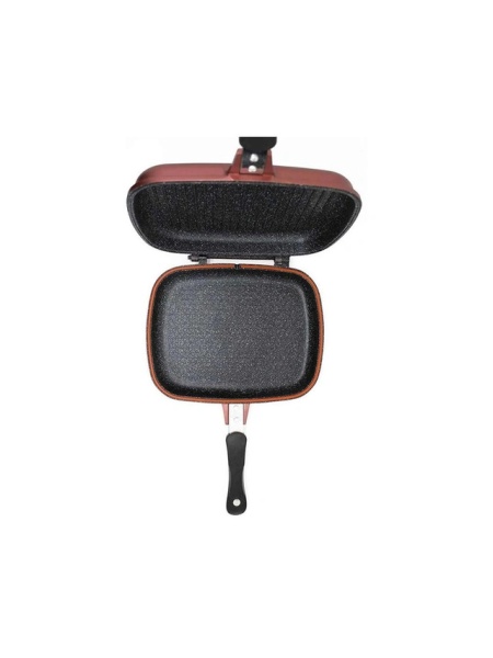 Tigaie grill dubla, Royalty Line 32 cm,RL-DF32M BUR,burgundy - Img 3