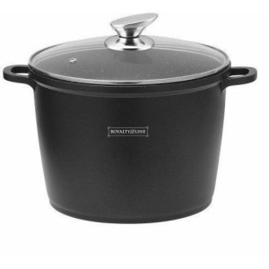 Oală marmorată Royalty Line de 24 cm, capacitate 6,5L, cu înveliș antiaderent și capac