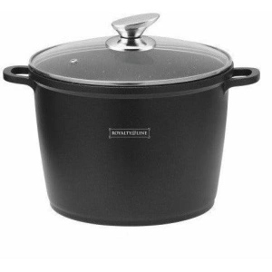 Oală marmorată Royalty Line de 24 cm, capacitate 6,5L, cu înveliș antiaderent și capac