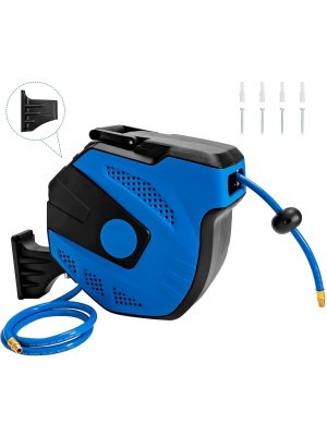 Tambur furtun de grădină - Ø 11 mm Sistem automat de bobină Schwarzmann - 15 M + 1,5 M