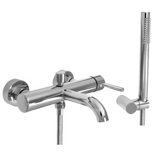 Baterie pentru Cadă Rea Lungo Monocomandă Crom cu Set Duș Inclus
