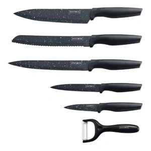 Set 5 cuțite bucătărie Premium Royalty Line – Lame Marmorate