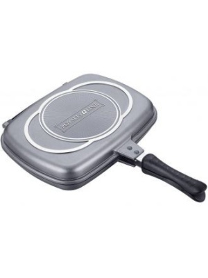 Tigaie grill dubla, Royalty Line acoperire interior cu marmura de culoare gri cu cod produs RL-DF32M-S