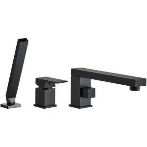 Baterie pentru Cadă Rea Glen Negru Black – Set 3 Piese cu Montaj pe Margine - Img 4