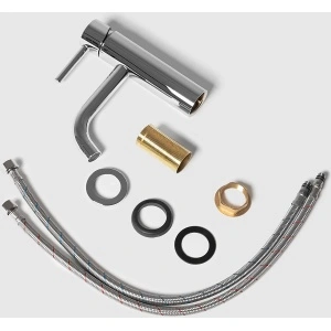 Baterie pentru Lavoar CALANI Nexos Chrome Low – Crom Lucios - Img 3