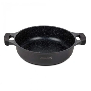 Cratiță marmorată joasă de 32 cm, capacitate 5,5L, cu înveliș antiaderent și capac - Img 4
