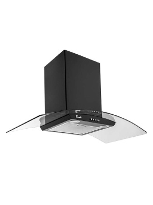 Hota tip Cupola Tornado Eva 1200 (90) LED, 1 motor Turbo, latime 90 cm, 3 viteze, absorbtie 1200 m3/ora, filtru anti-grasimi aluminiu 5 straturi, Negru