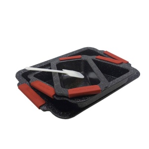 Set 3 tavi cu interior granit cu manere plastic