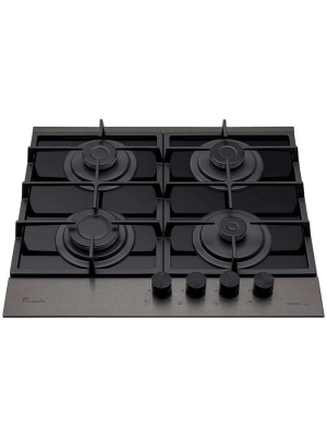 Plita incorporabila Tornado Eclipse, autoaprindere integrata, supapa de siguranta, latime 60 cm, Dark Inox