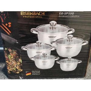 Set 5 Oale din Inox Capace