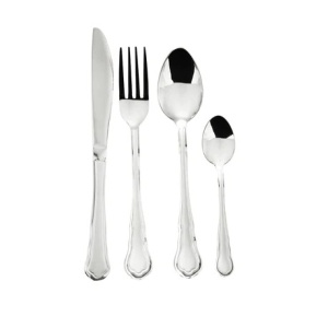 Set de tacamuri ptr 12 pers cu finisaj in oglinda 72 piese SILVER
