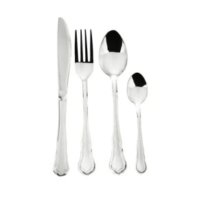 Set de tacamuri ptr 12 pers cu finisaj in oglinda 72 piese SILVER