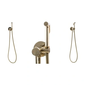 Sistem Duș Igienic pentru Bideu Rea Lungo Loop Gold – Set Complet Încastrat - Img 3