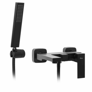 Baterie pentru Cadă și Duș Rea Fenix – Negru Mat cu Set de Duș