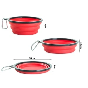 Bol pentru caini din silicon pliabil pentru calatorie 0,8 L - Img 2