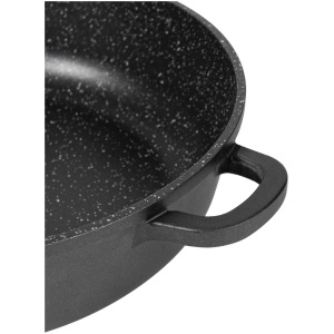 Cratiță Marmorată cu Capac Royalty Line 36cm 7L Aluminiu - Img 2