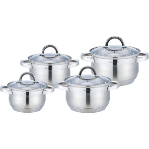 Set 4 Oale cu capace otel inoxidabil Cheffinger CF-SS8