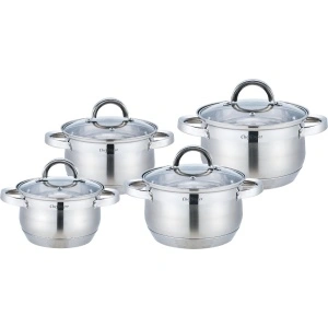 Set 4 Oale cu capace otel inoxidabil Cheffinger CF-SS8