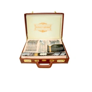 Set de tacamuri ptr 12 pers cu finisaj in oglinda 72 piese SILVER - Img 2