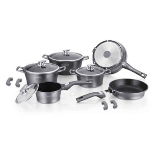 Set Oale Marmorate 14 Piese Royalty Line Silver antiaderent