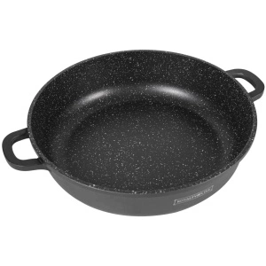 Cratiță Marmorată cu Capac Royalty Line 36cm 7L Aluminiu - Img 3