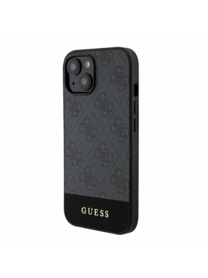 Husa de protectie Guess PU 4G Stripe MagSafe Case for iPhone 15 Black