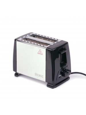 Prajitor de paine Royalty Line RL-ETO-700, 700 W, 2 felii de paine, 7 trepte, otel inox, argintiu/negru