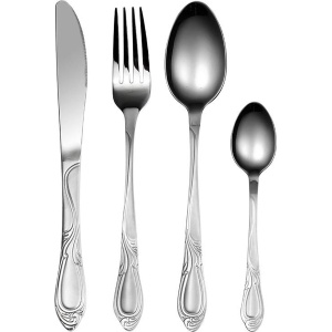 Set de tacâmuri de lux 24 de piese pentru 6 persoane cu cutie cadou - oțel inoxidabil 18/10 Royalty
