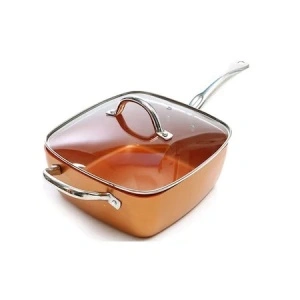Tigaie Pătrată Multifuncțională Royalty Line 24 cm – Set Gătit 4-în-1 - Img 2