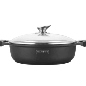 Cratita marmorata cu capac 28 cm 4 L RL-BR28ML Royalty Line