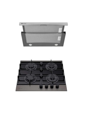 Pachet Plita incorporabila Tornado Eclipse + Hota Telescopica Tornado Sonora 1200 (60) Inox