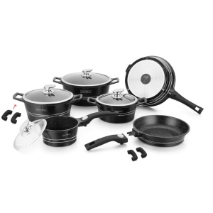 Set oale 14 piese Royalty Line cu mânere detașabile – inducție