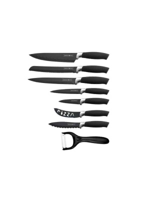 Set de 7 cuțite cu acoperire antiaderență, decojire Royalty Line RL-BLK7W