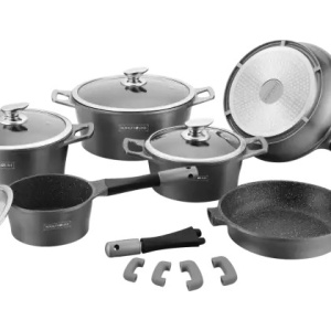 Set Oale Marmorate 14 Piese Royalty Line Silver
