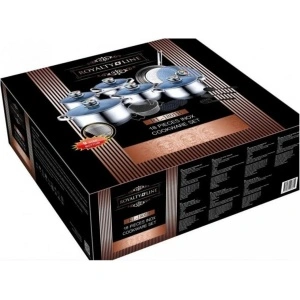Set vase gatit 18 piese , otel inoxidabil, Royalty Line RL 1801B - Img 3