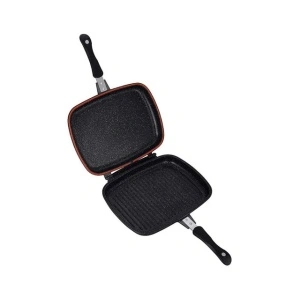 Tigaie grill dubla, Royalty Line 32 cm,RL-DF32M BUR,burgundy - Img 2