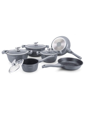 Set vase de gatit inductie,gaz,erlectric,Royalty Line 10 piese, silver RL-BS1010M S