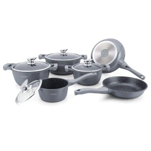 Set vase de gatit inductie,gaz,erlectric,Royalty Line 10 piese, silver RL-BS1010M S