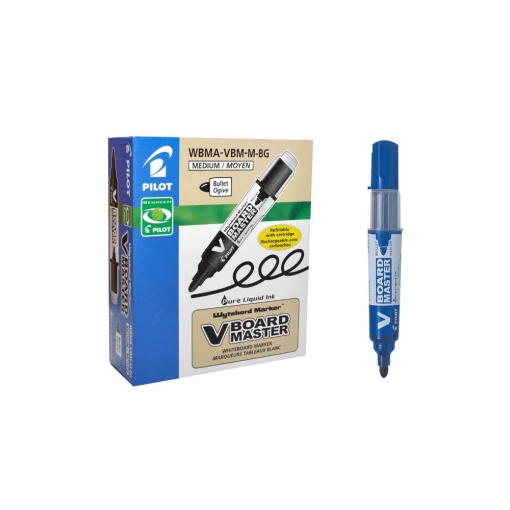 Marker tablă, vârf rotund, 2.3mm, cu rezervă, diverse culori, PILOT