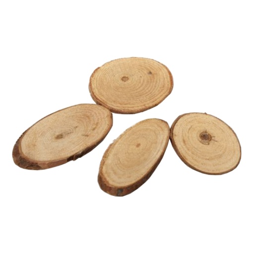 Rondele lemn ovale 5,5 – 7 cm