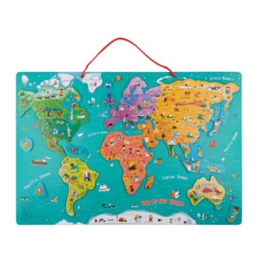 Puzzle magnetic - Harta lumii