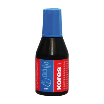 Tus stampila Kores, neuleios, 27ml, cu picurator, albastru